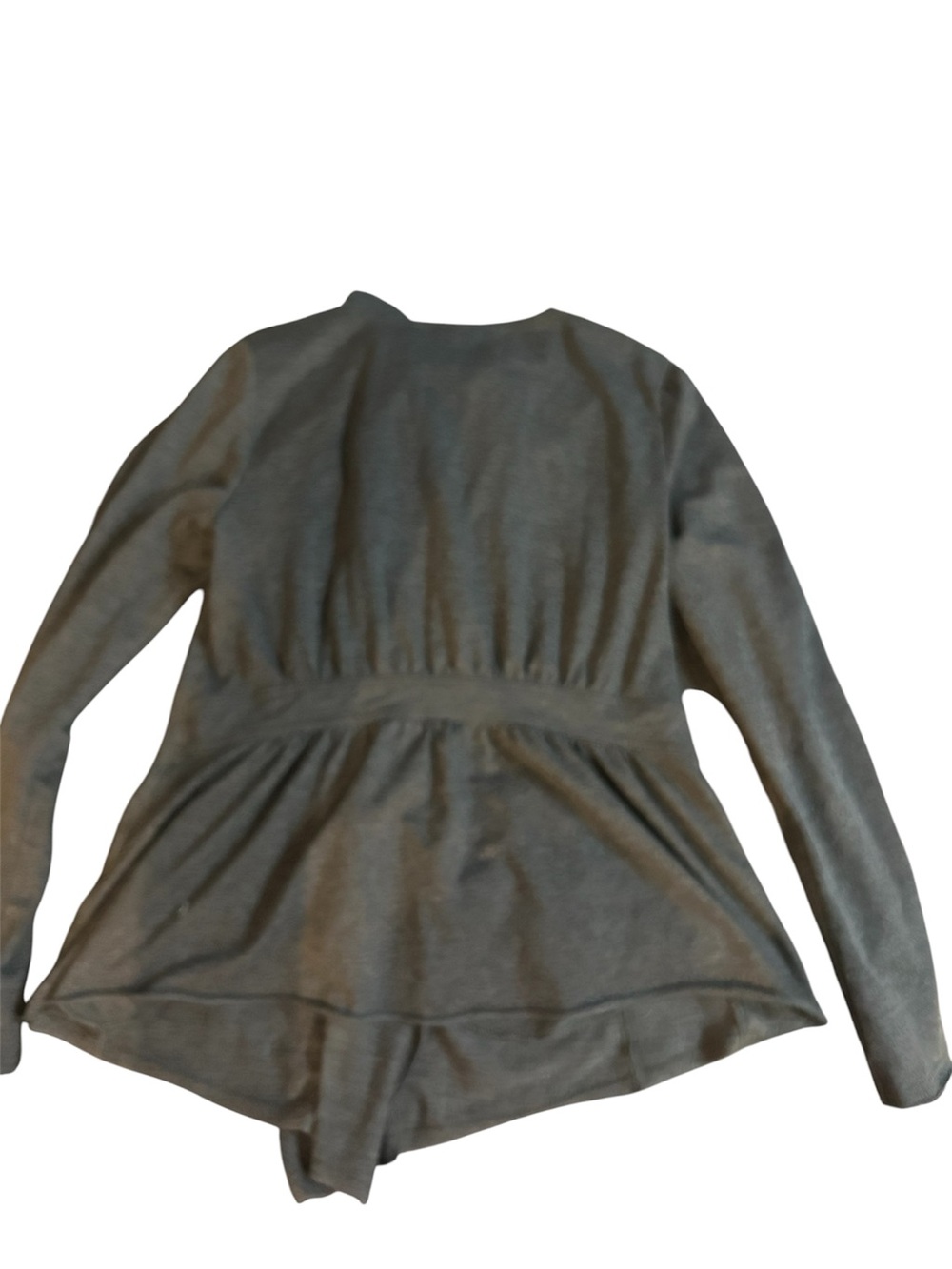 Gray Ruffled Zip Front - Picture 6 of 11